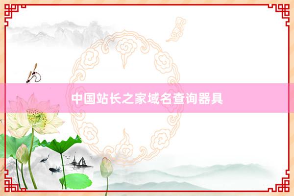 中国站长之家域名查询器具